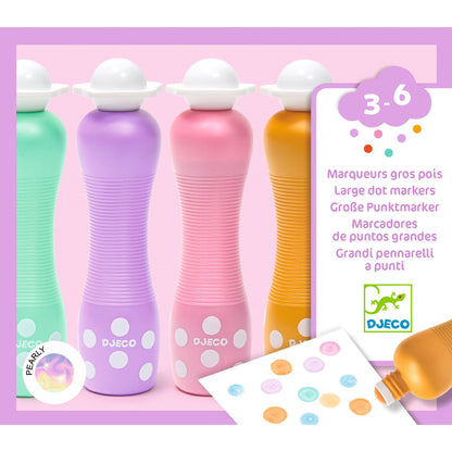 Marqueurs gros pois Pearly – Djeco