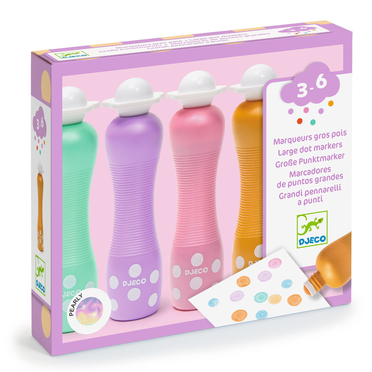 Marqueurs gros pois Pearly – Djeco