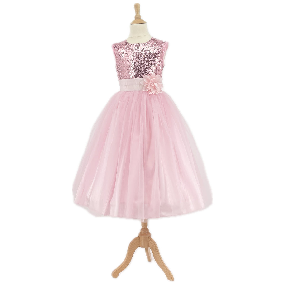 Robe de princesse Emma, rose tendre – Labay
