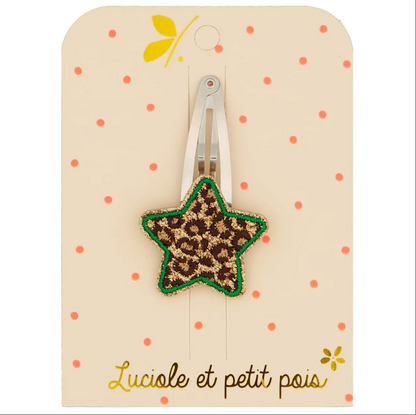 Barrette - Étoile Leopard