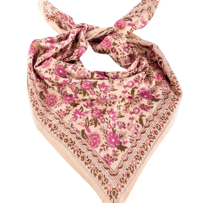Foulard Goa Pink bindi atelier