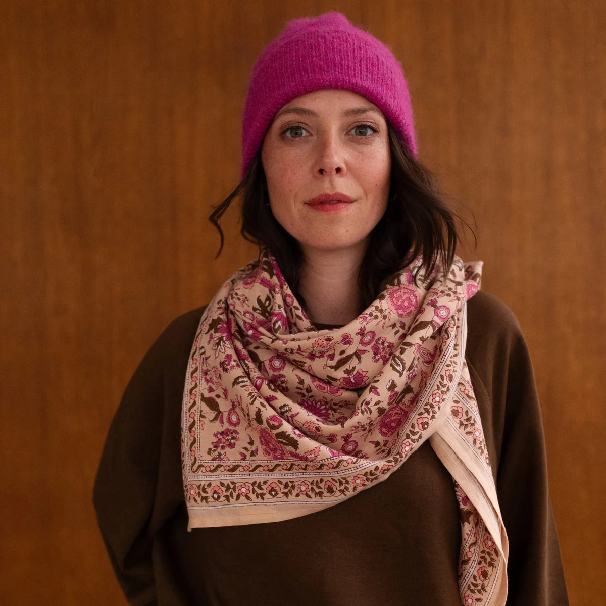 Foulard Goa Pink bindi atelier