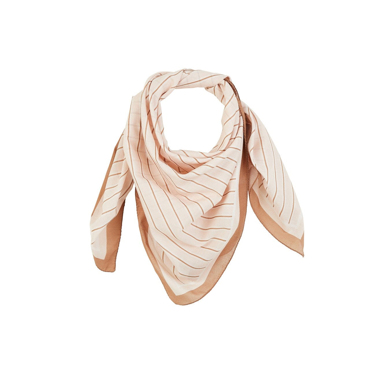 Foulard rayures crème Gabrielle