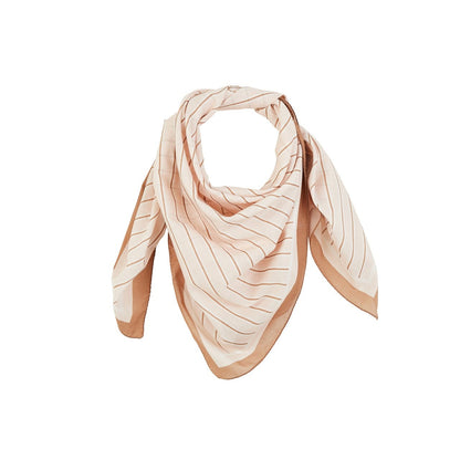 Foulard rayures crème Gabrielle