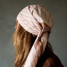 Foulard rayures crème Gabrielle