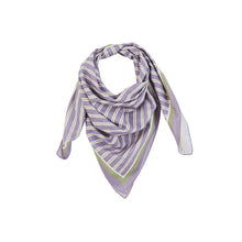 Foulard rayures violettes Gabrielle 