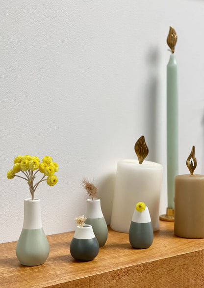 Set de 4 mini vases - vert