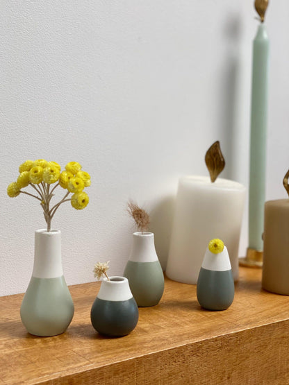 Set de 4 mini vases - vert