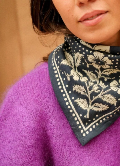 Petit foulard - Hindi Bandana Encre