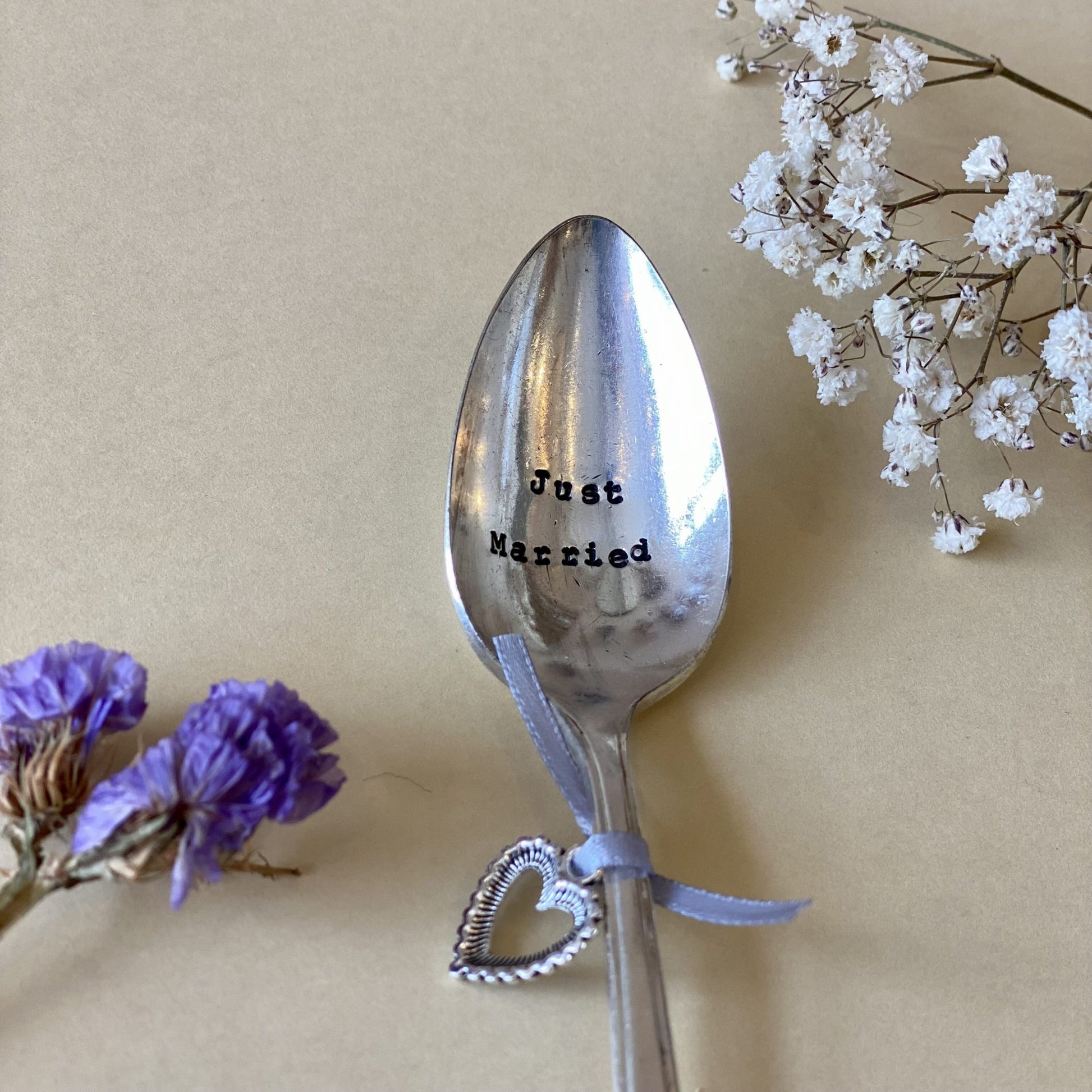 Petite cuillère gravée - Just married