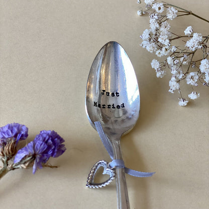 Petite cuillère gravée - Just married