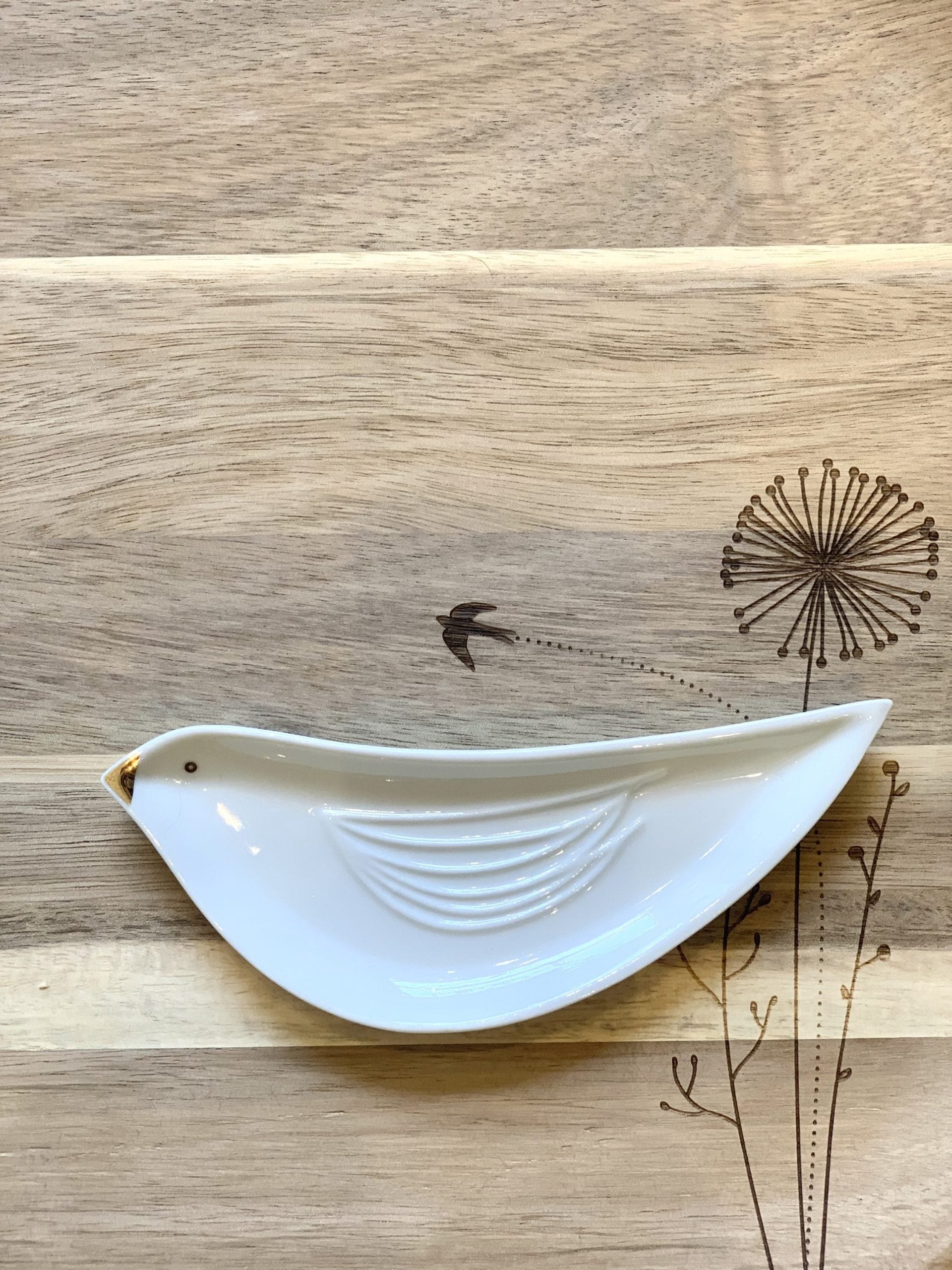 Mini coupelle en porcelaine - Oiseau