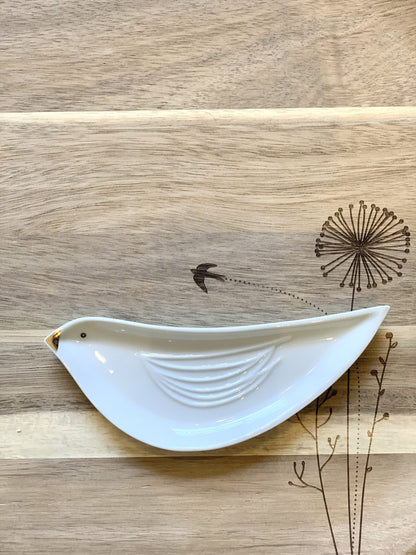 Mini coupelle en porcelaine - Oiseau