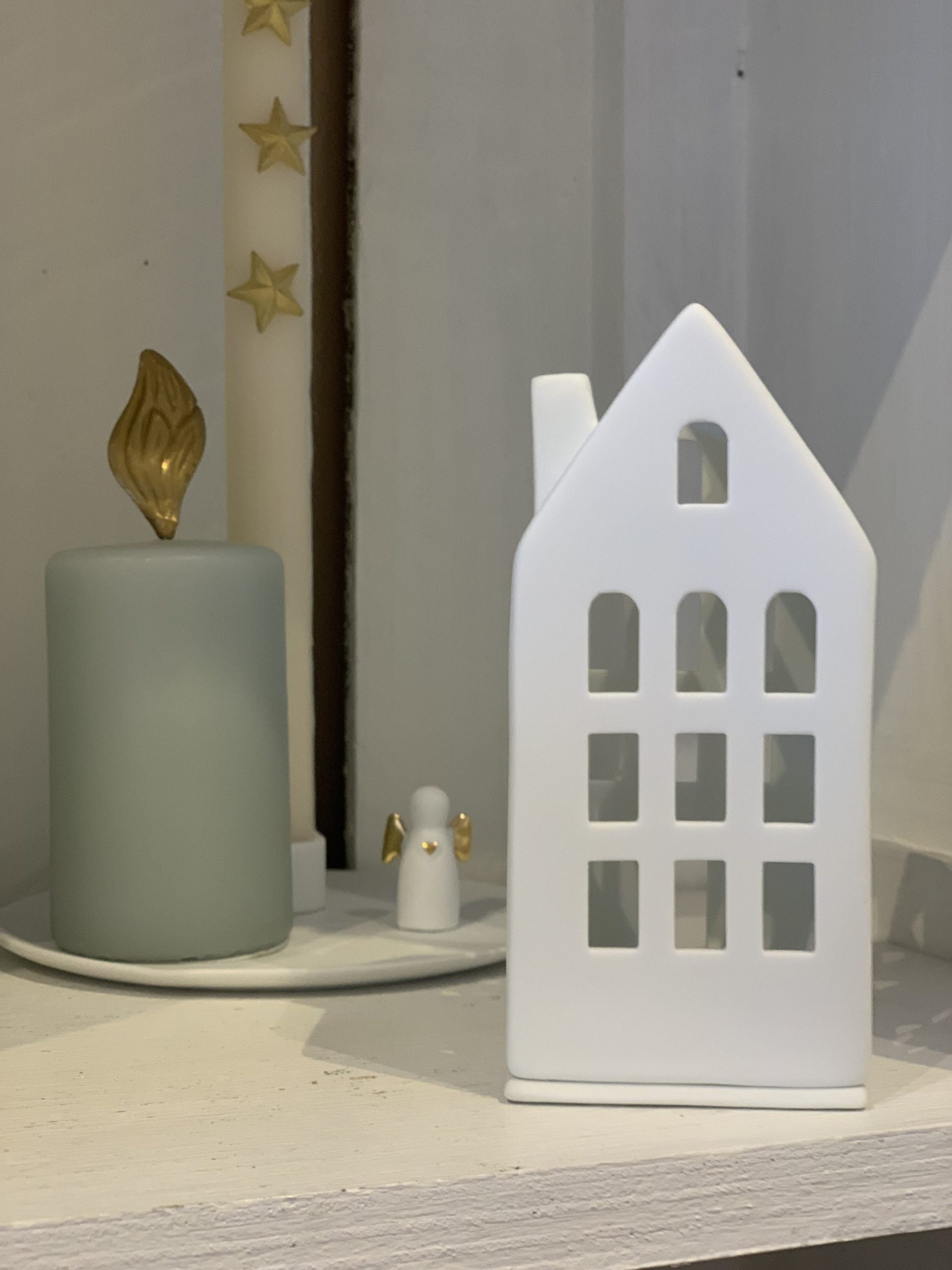 Photophore maison d'amis - Porcelaine