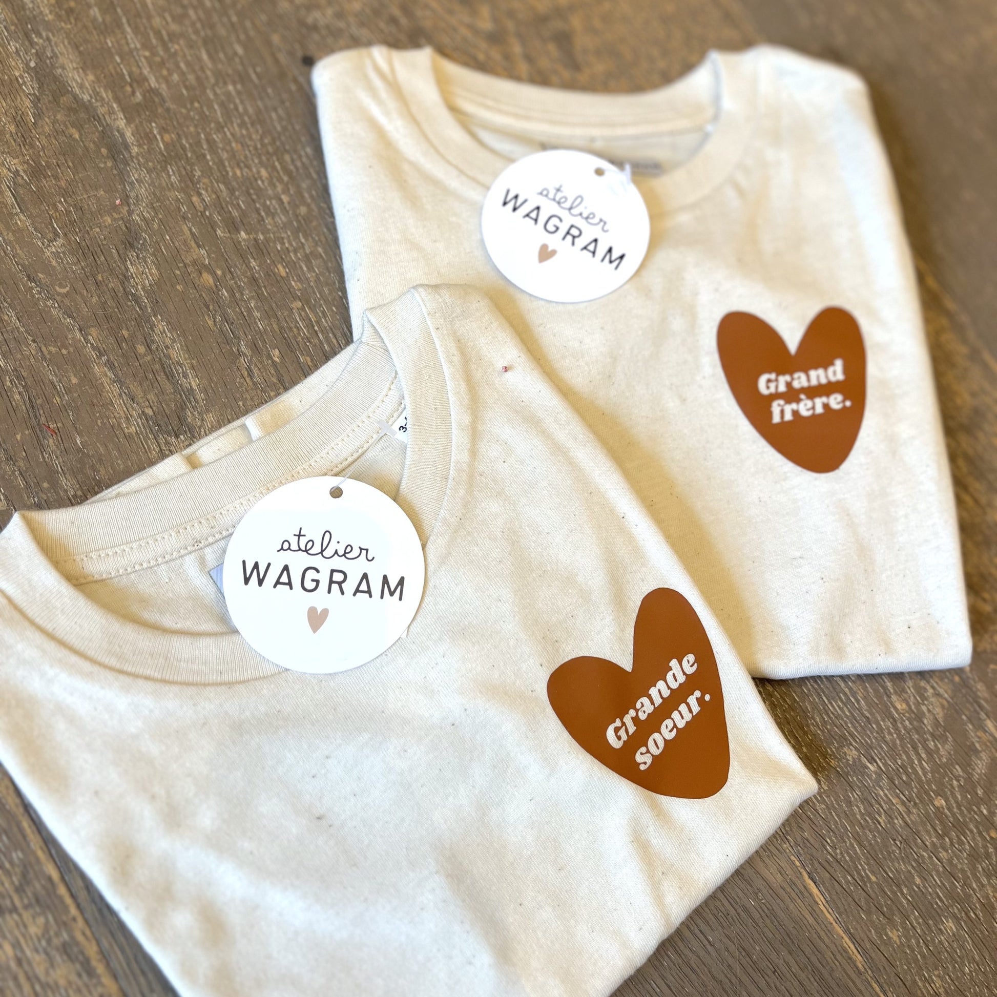 T-shirt écru - Grande soeur (Taille 3/4ans)