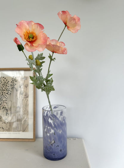 Branche de coquelicots - Saumon