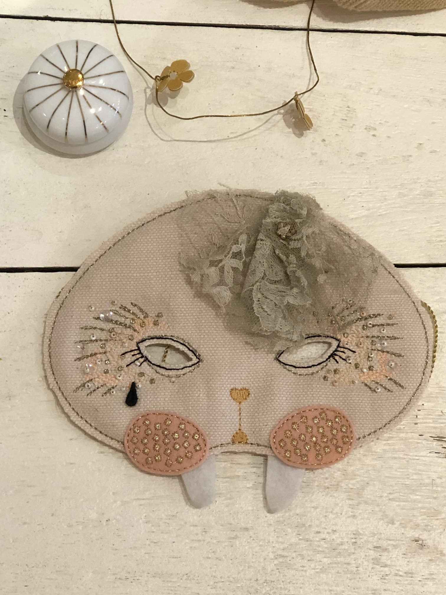 Masque en tissus à suspendre - Morse