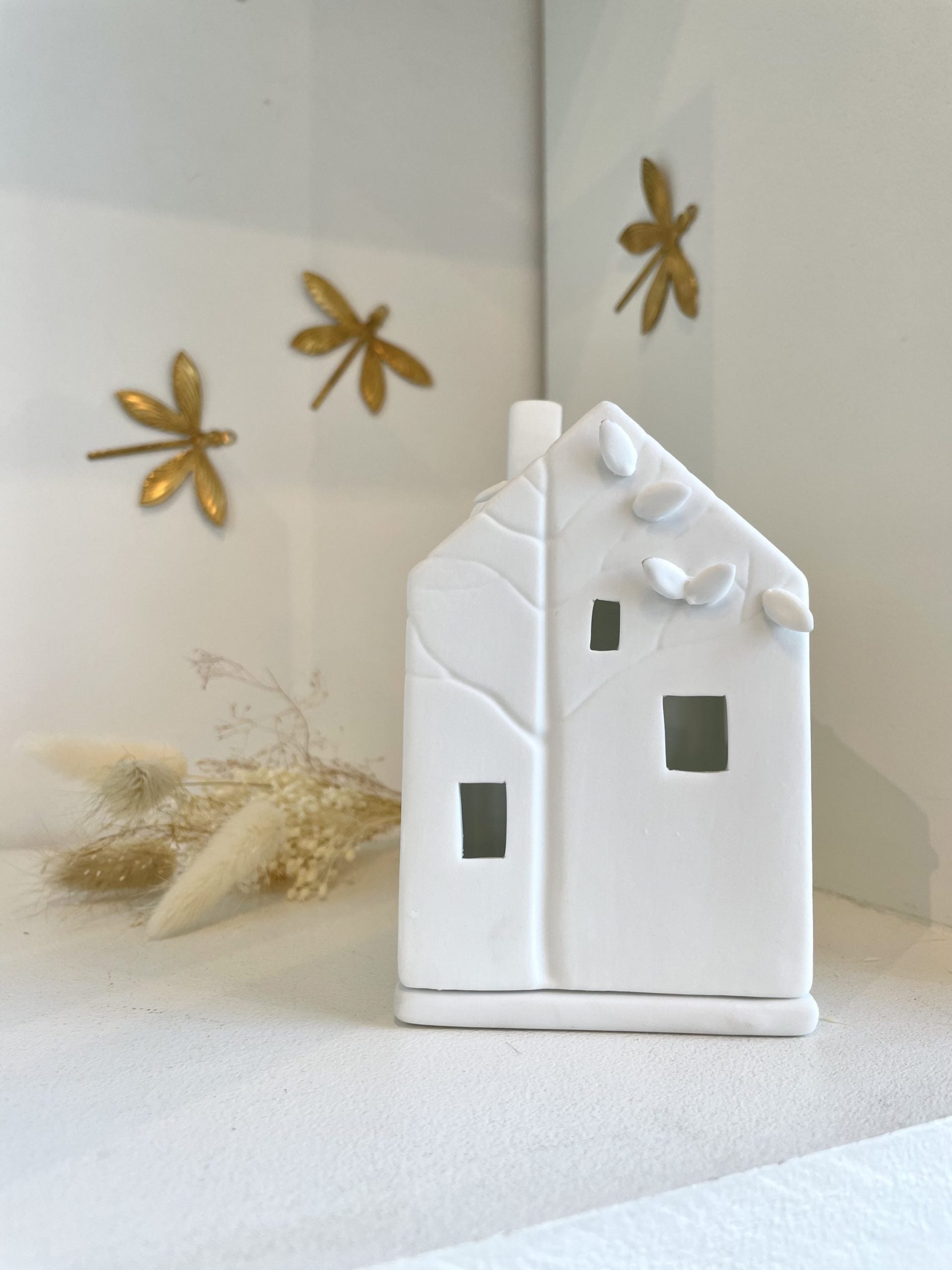 Photophore maison arbre - Porcelaine