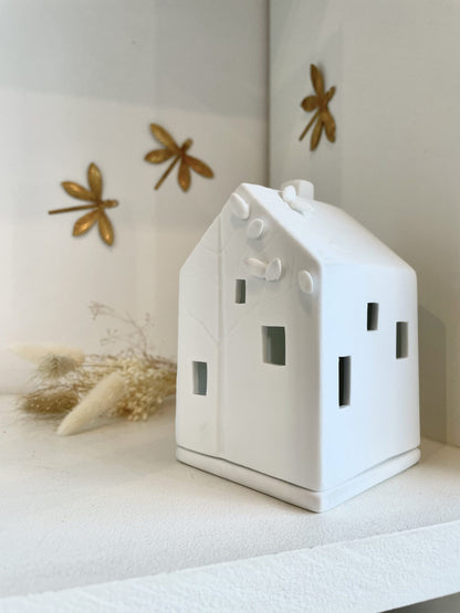 Photophore maison arbre - Porcelaine