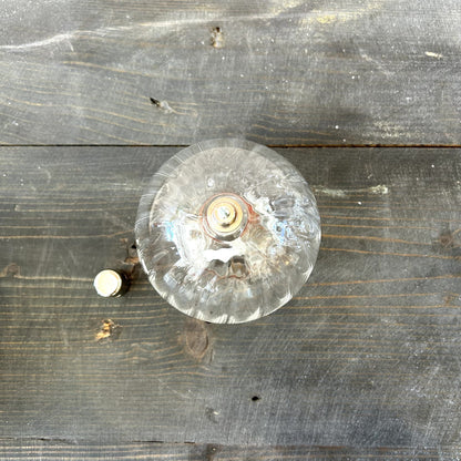 Lampe à huile sphère striée - S