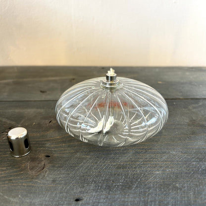 Lampe à huile ellipse striée - S