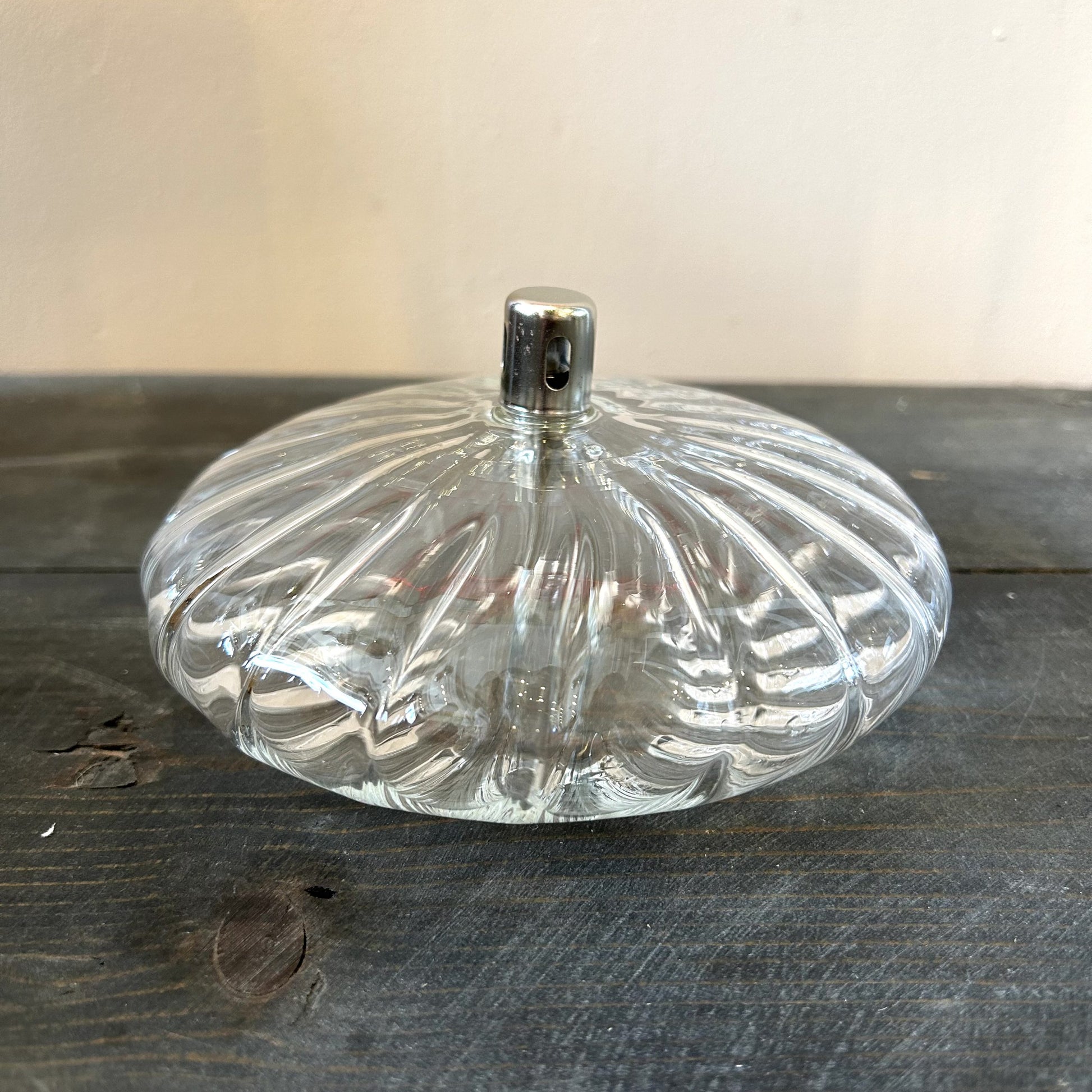 Lampe à huile ellipse striée - M