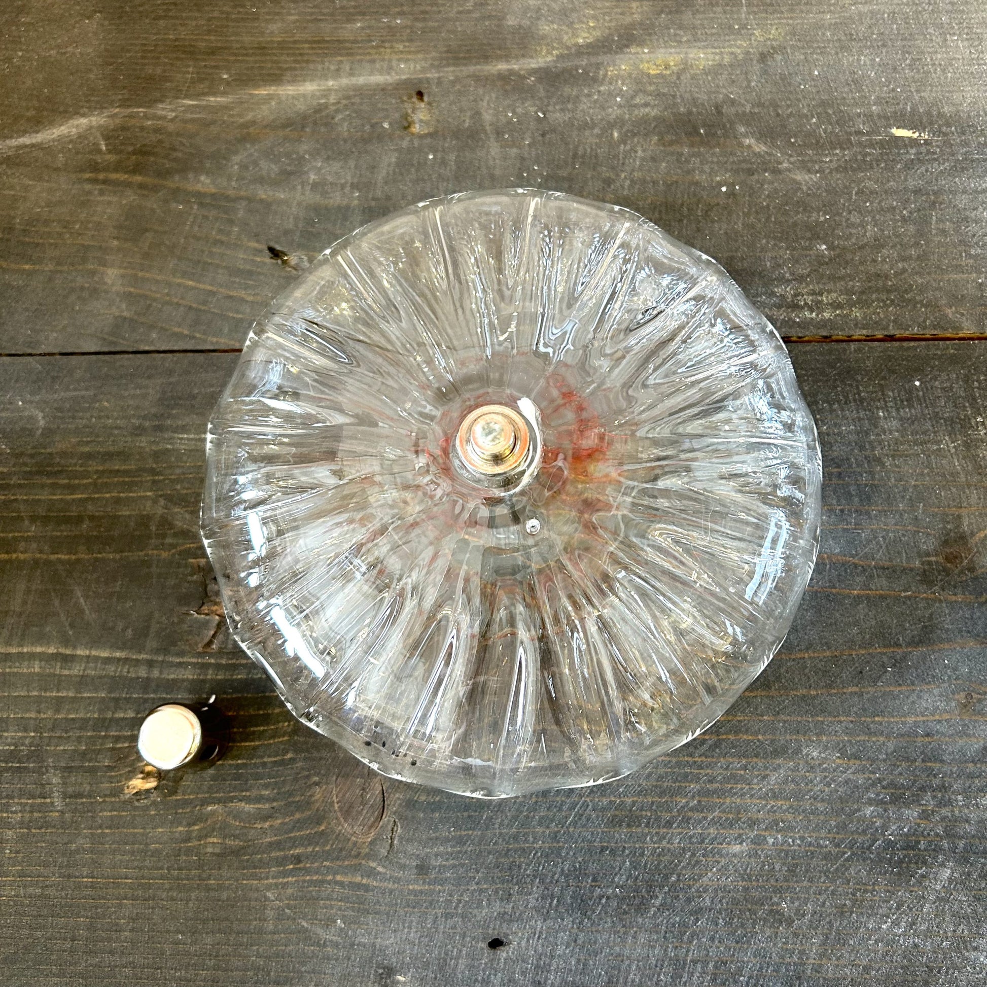 Lampe à huile ellipse striée - M
