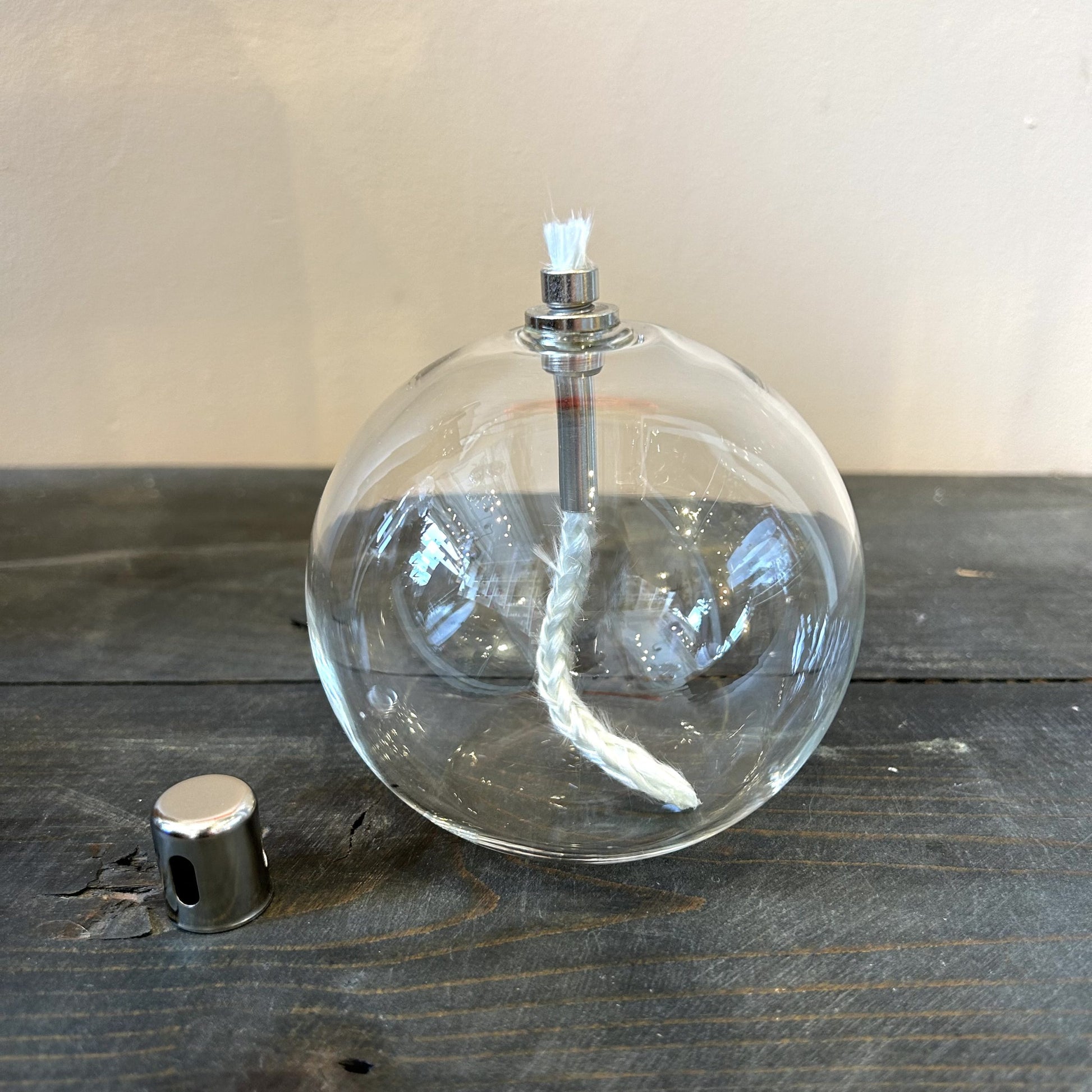 Lampe à huile sphère lisse - S
