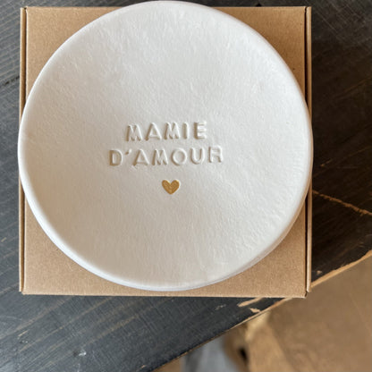 Coupelle en argile - Mamie d'amour