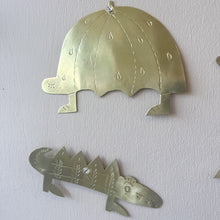 Décoration murale dorée - Tortue