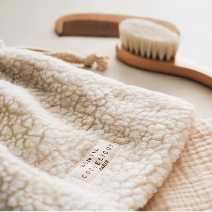 Set de brosses cheveux bébé + pochette
