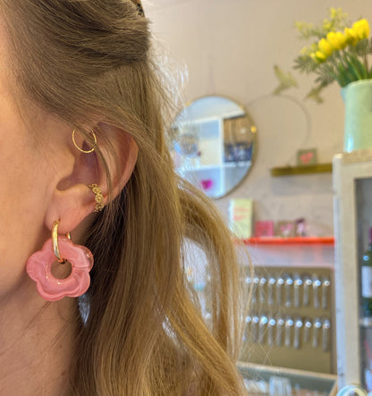 Boucles d'oreilles Billie GM - Rose