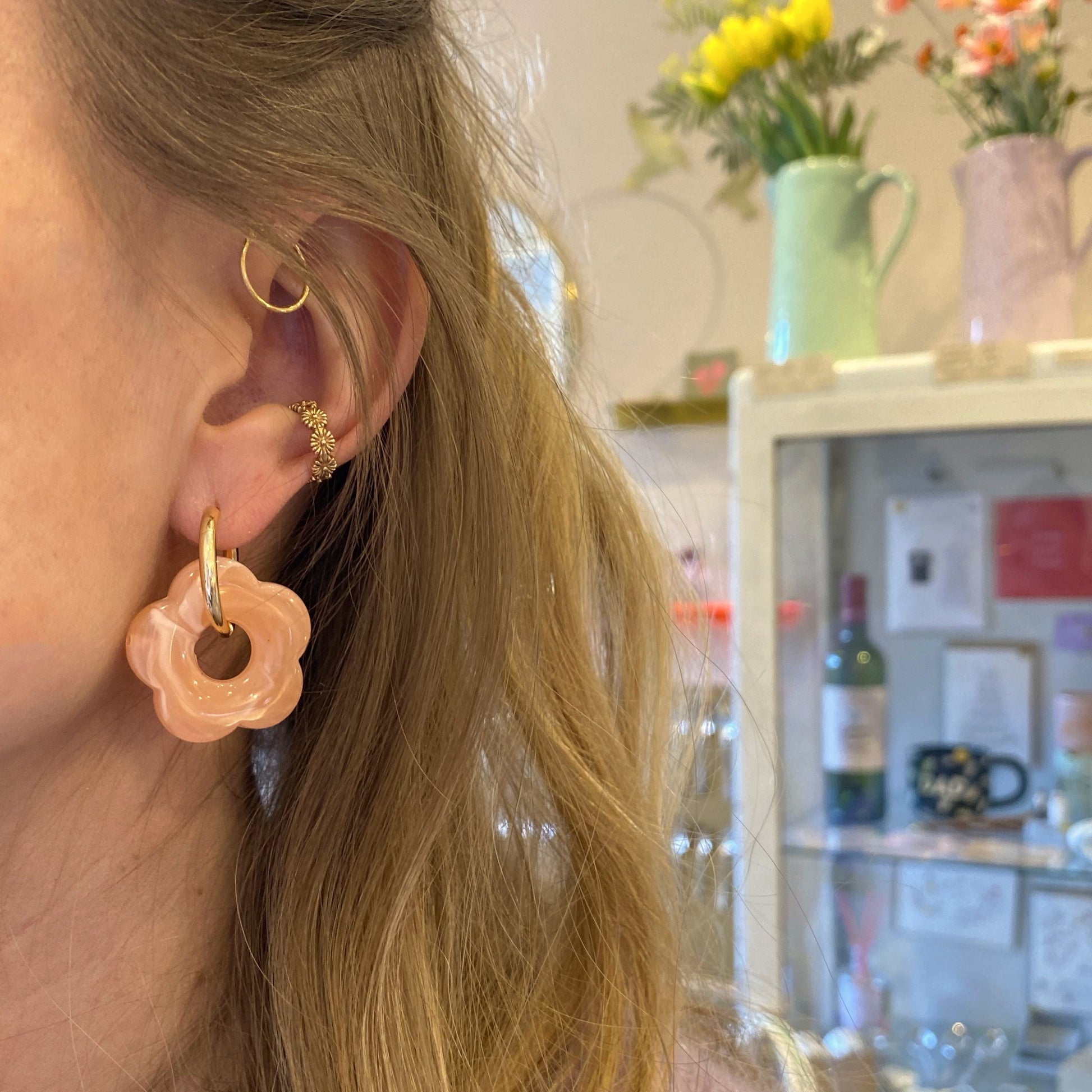 Boucles d'oreilles Billie GM - Pêche