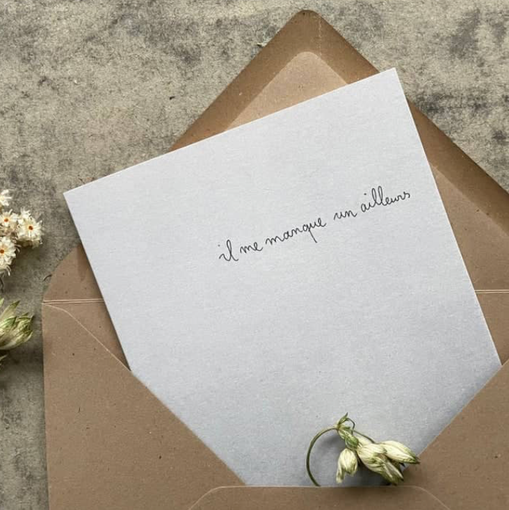 Carte - Il me manque un ailleurs