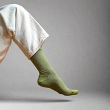 Chaussettes pailletées 36/40 - Olive Green