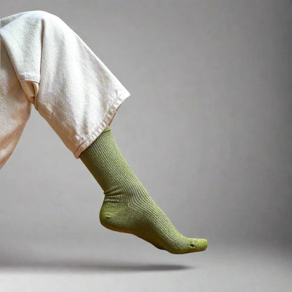 Chaussettes pailletées 36/40 - Olive Green