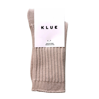 Chaussettes côtelées 41/46 - Beige