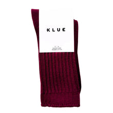 Chaussettes côtelées 36/40 - Bordeaux