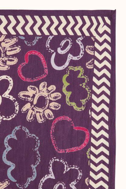 Grand foulard Latika - Ardoise Taffeta