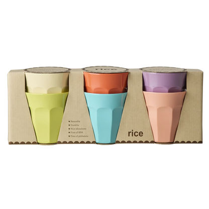 Lot de 6 mini gobelets unis - Printemps