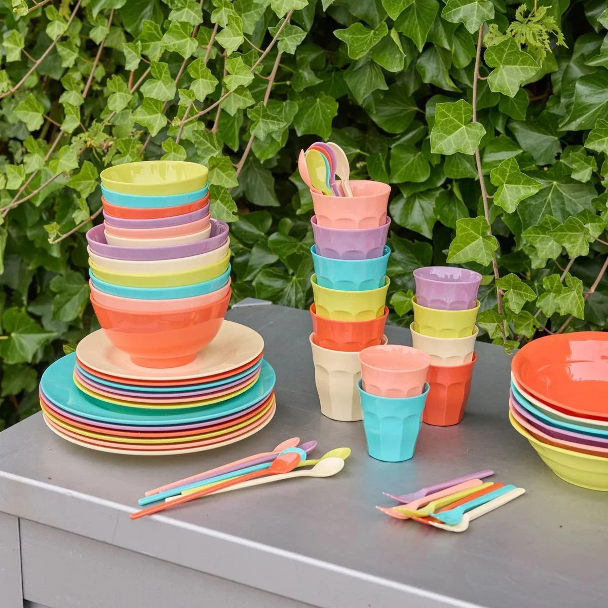 Lot de 6 mini gobelets unis - Printemps