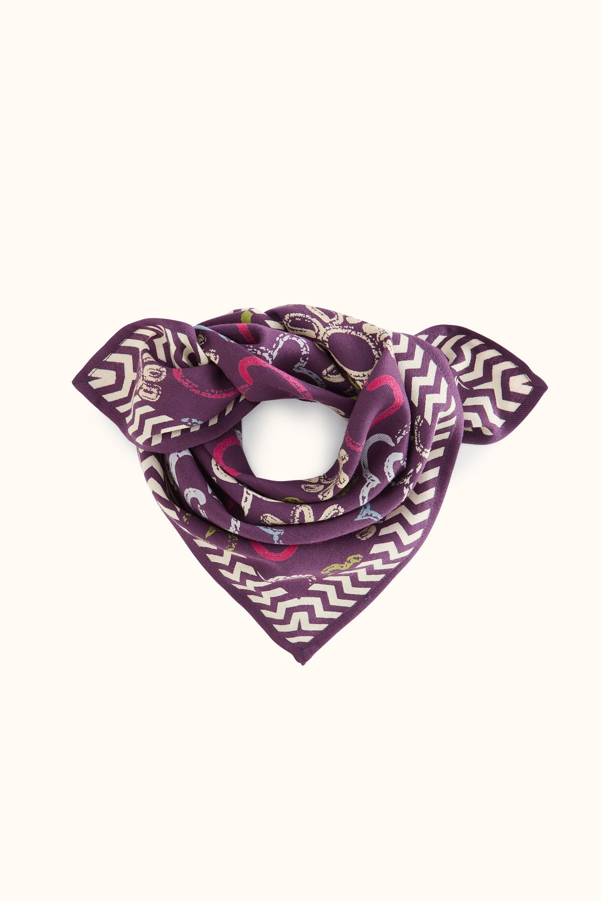 Petit foulard Manika - Ardoise Taffeta