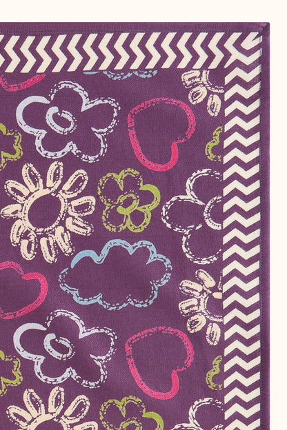 Petit foulard Manika - Ardoise Taffeta