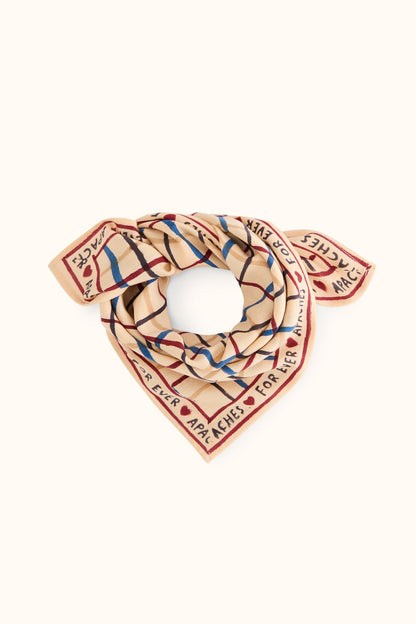 Petit foulard Manika - Cahier Macadamia