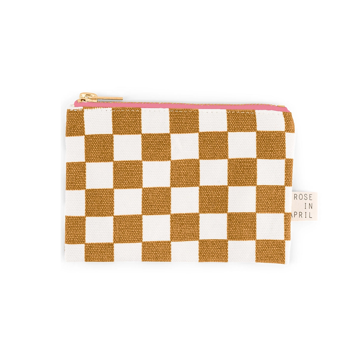 Porte-monnaie Marie - Damier Caramel