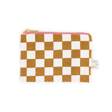 Porte-monnaie Marie - Damier Caramel