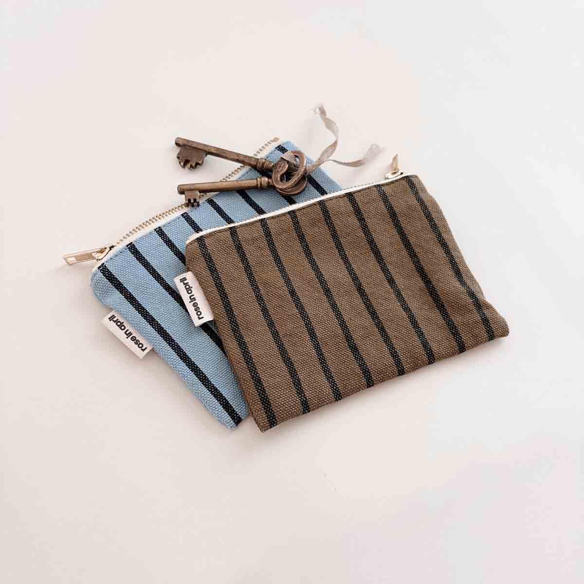 Porte-monnaie Marie - Rayures Tennis Olive