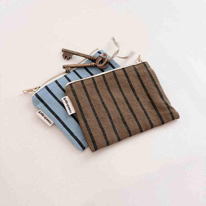 Porte-monnaie Marie - Rayures Tennis Olive