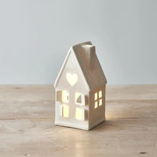 Photophore - Maison Volets Coeur PM + bougie