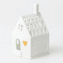 Photophore maison "Home is where the heart is" - Porcelaine